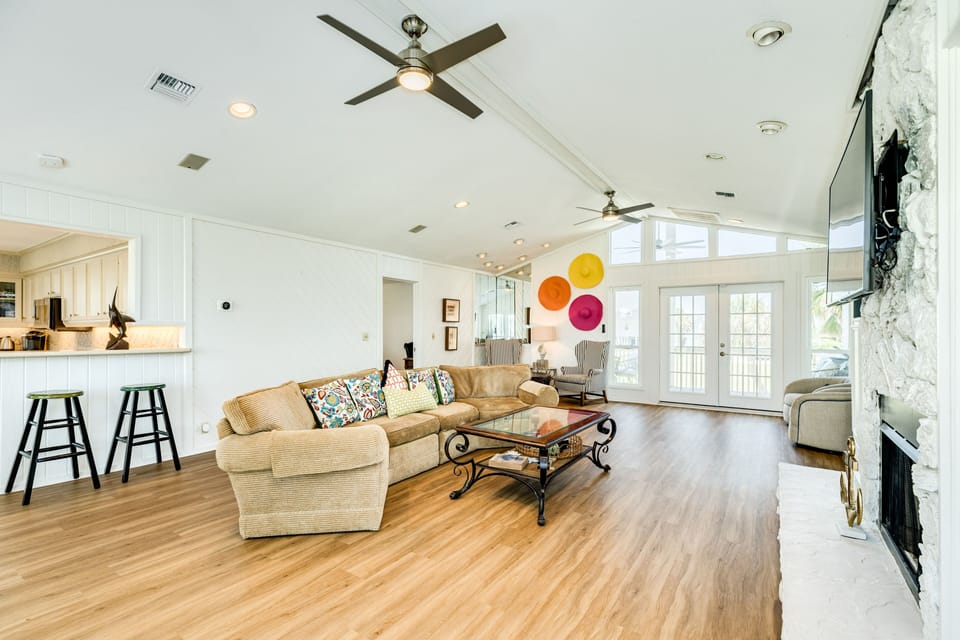 Bright and airy living area