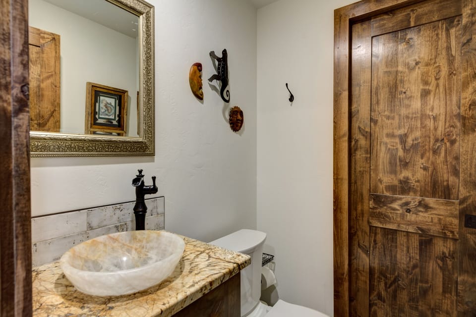1/2 bathroom on main floor 