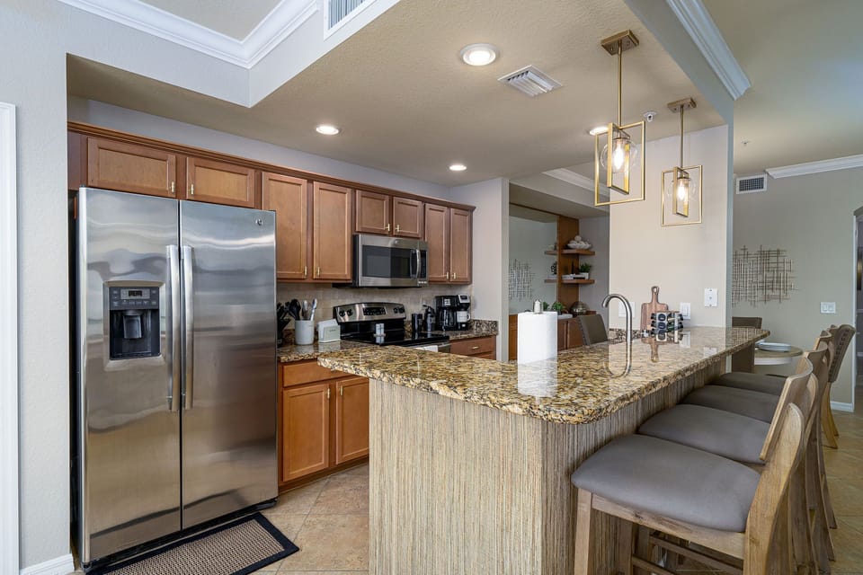 Eating area in kitchen for a casual sit down meal.