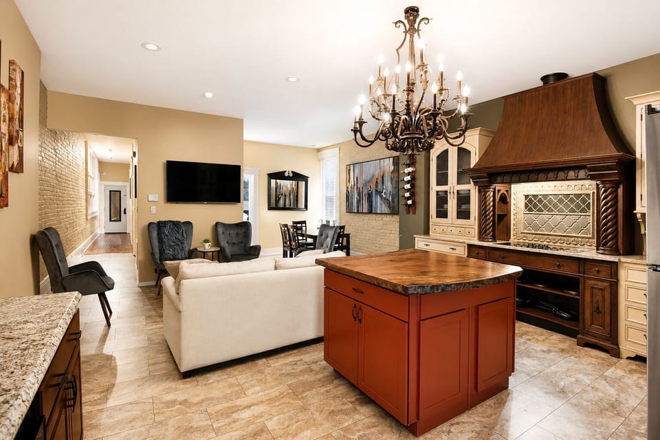 Kitchen and Living Room