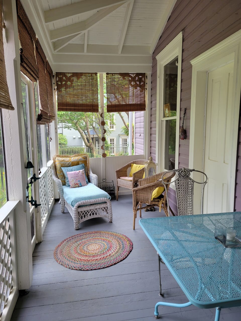 Back porch that leads into main floor suite.