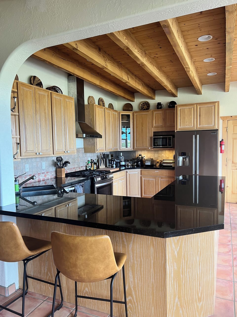 Updated kitchen. Granite countertops.