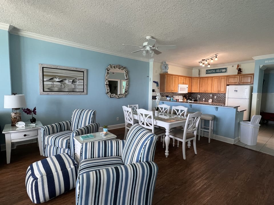 Plenty of room to gather around the table to play games or have a nice meal