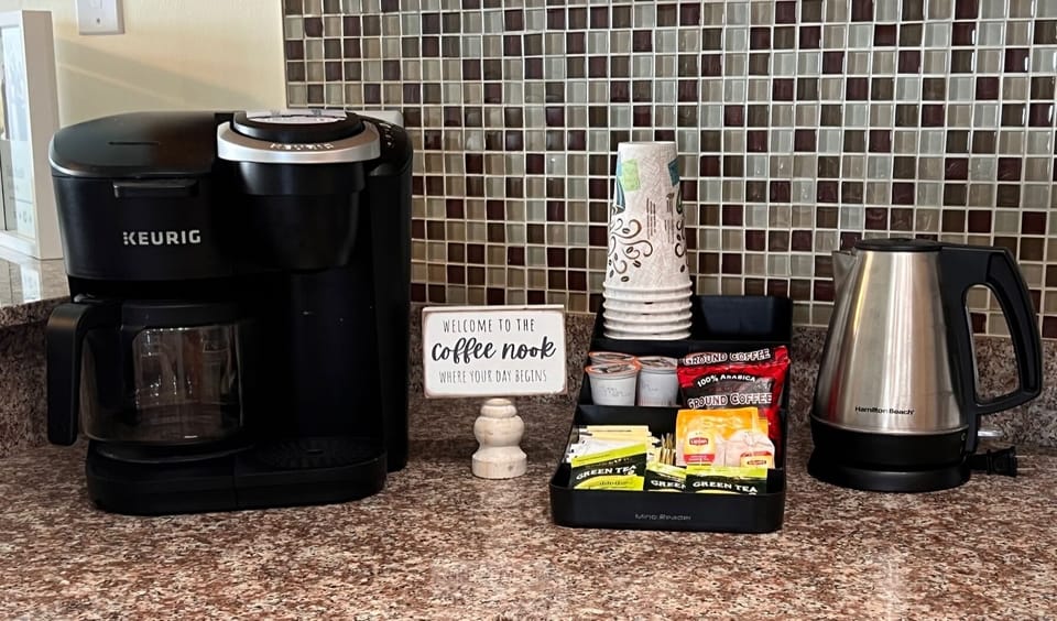 Enjoy our Coffee/Tea nook