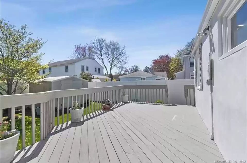 Back deck area