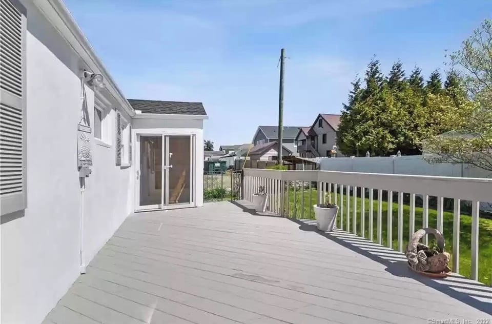 Back deck area
