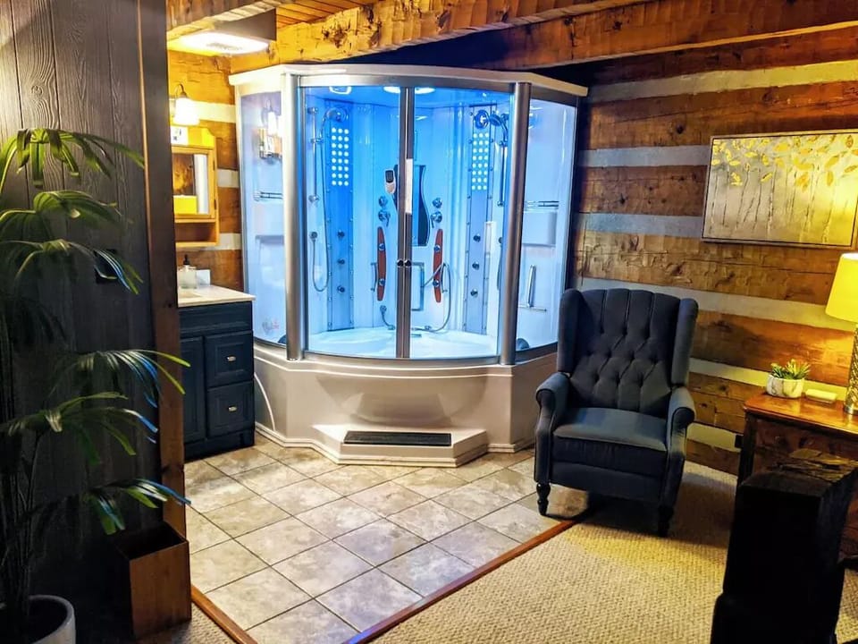 Master Bathroom with Steam Shower