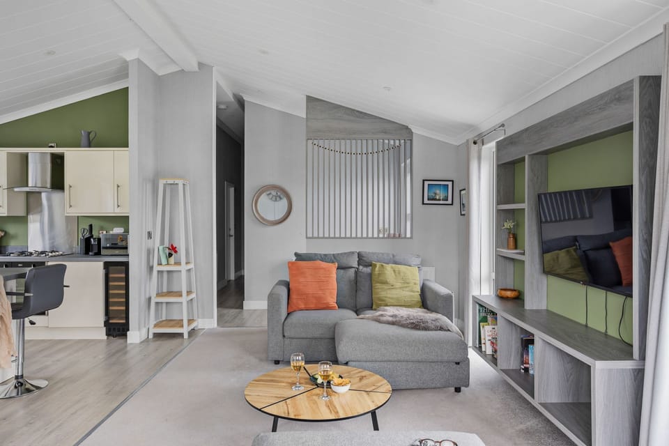 Comfy Sofa with Footstool, Coffee Table-Clover Lodge