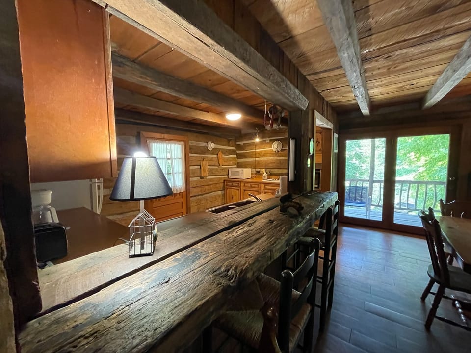 Kitchen and Dining Area - Dining area with bar