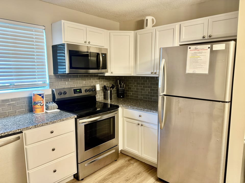 Gorgeous stainless steel appliances