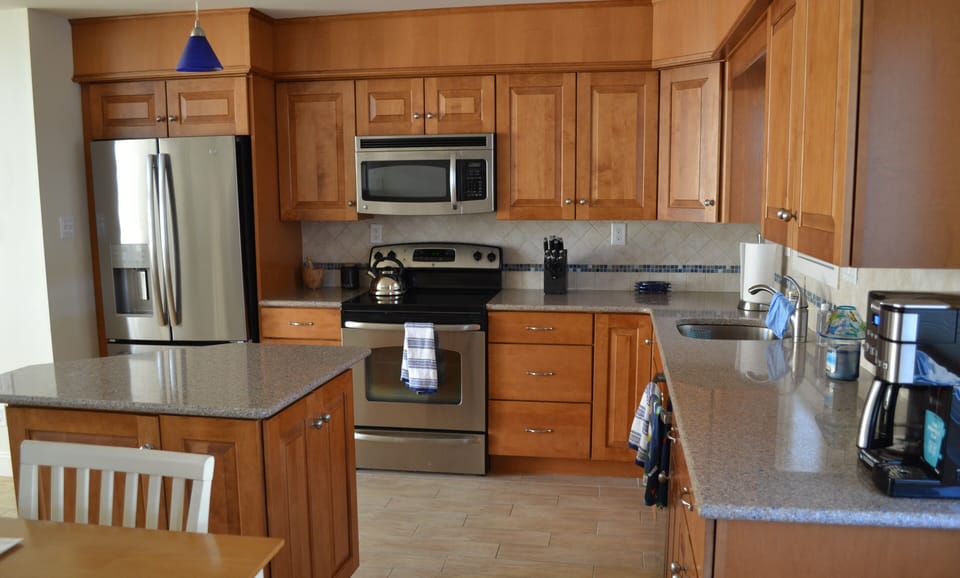 Open space kitchen with island