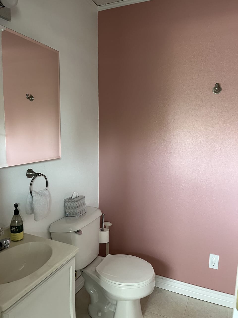 Half bath in main bedroom