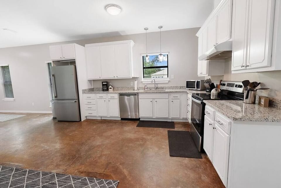 Stainless appliances and drop coffee pot for your morning coffee