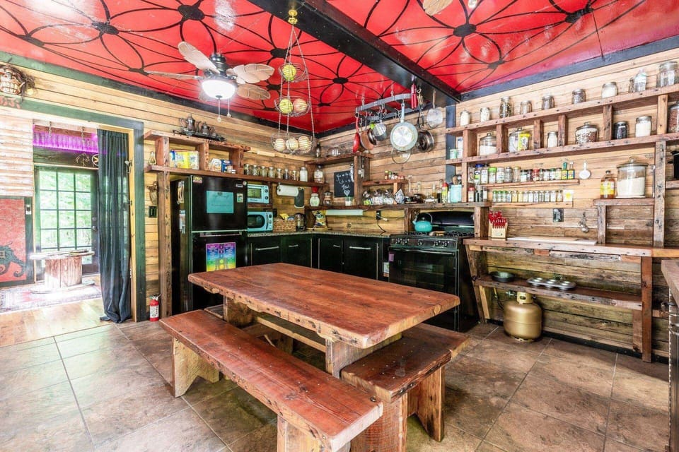 The kitchen and interior is very rustic and well equipped.  Use anything you need and enjoy the view.