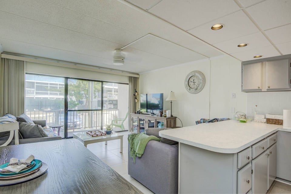 View of Living  Area and Porch from Dining Table