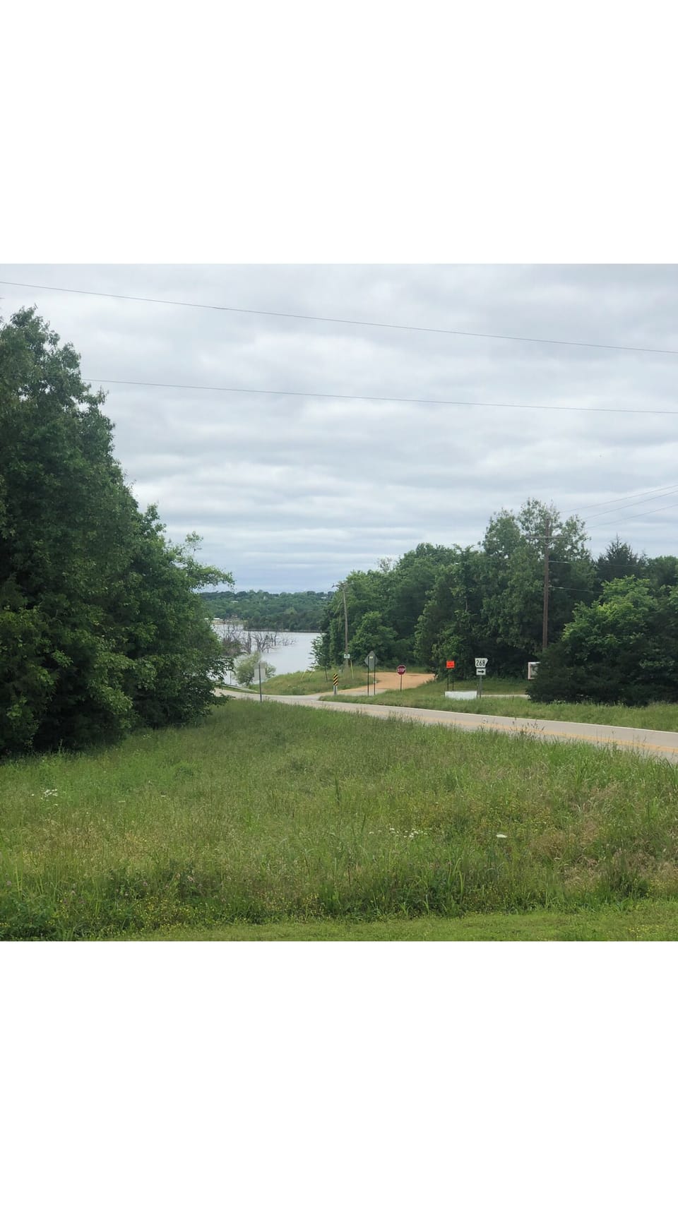 View from driveway