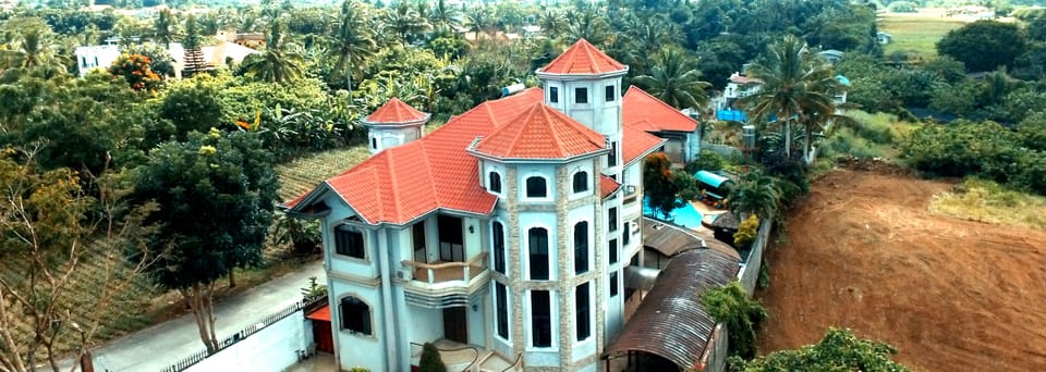 General birds eye view of the house