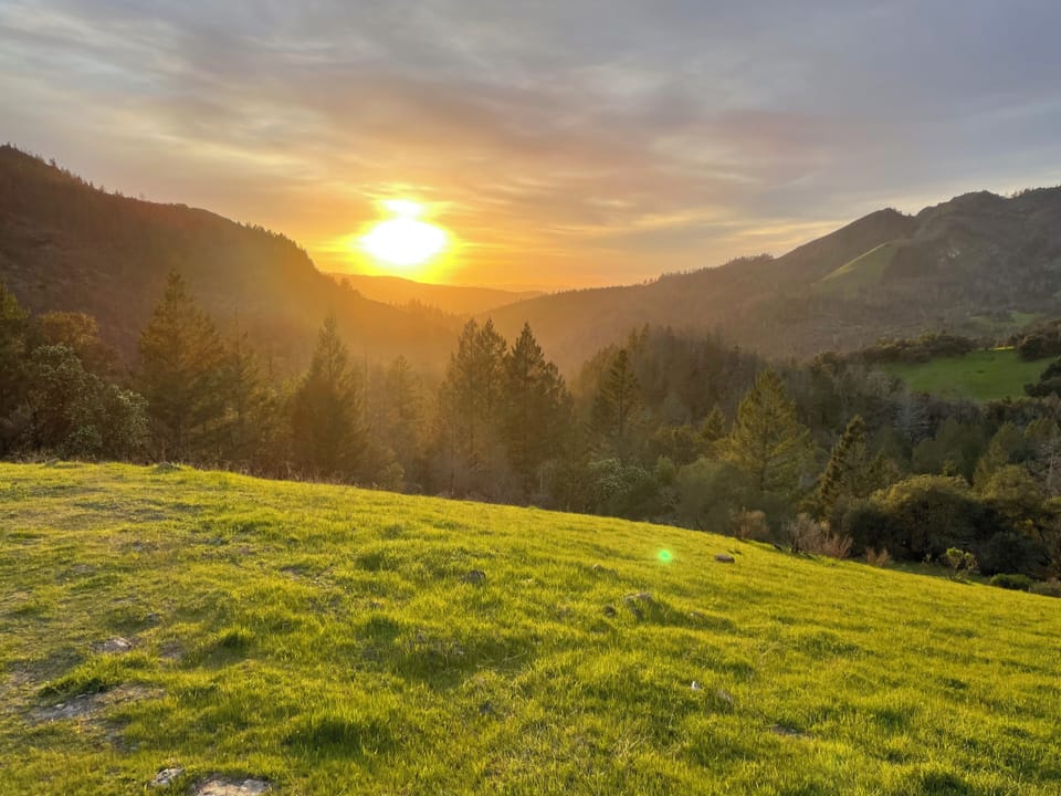 Sunset in nearby Sugarloaf State Park (5 min drive from house)