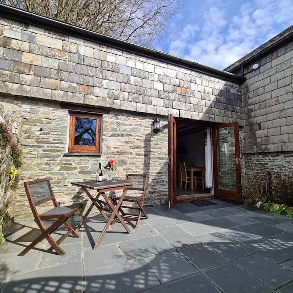 Patio with outdoor furniture and BBQ