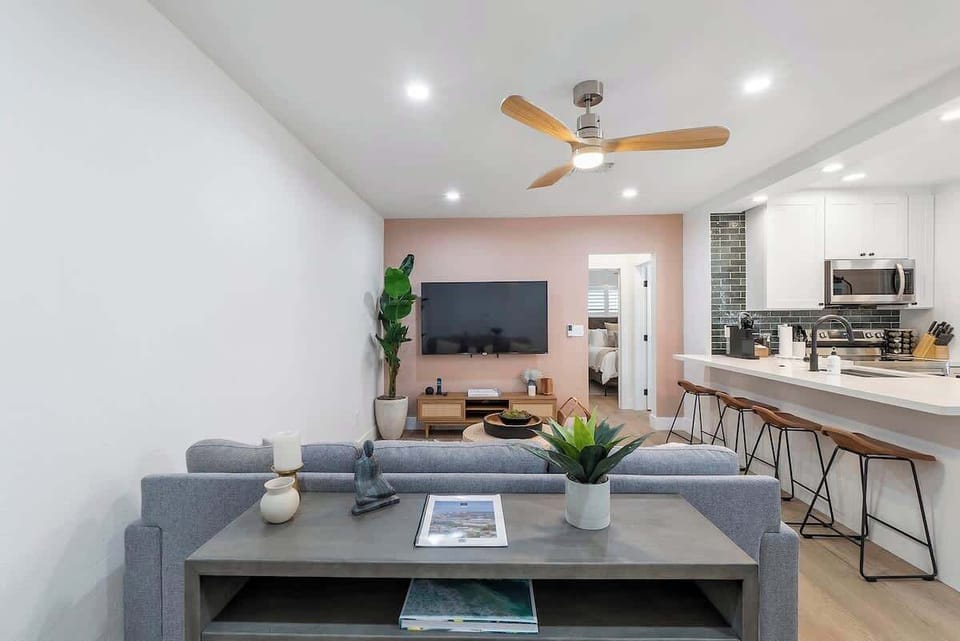 Spacious and comfortable living room.