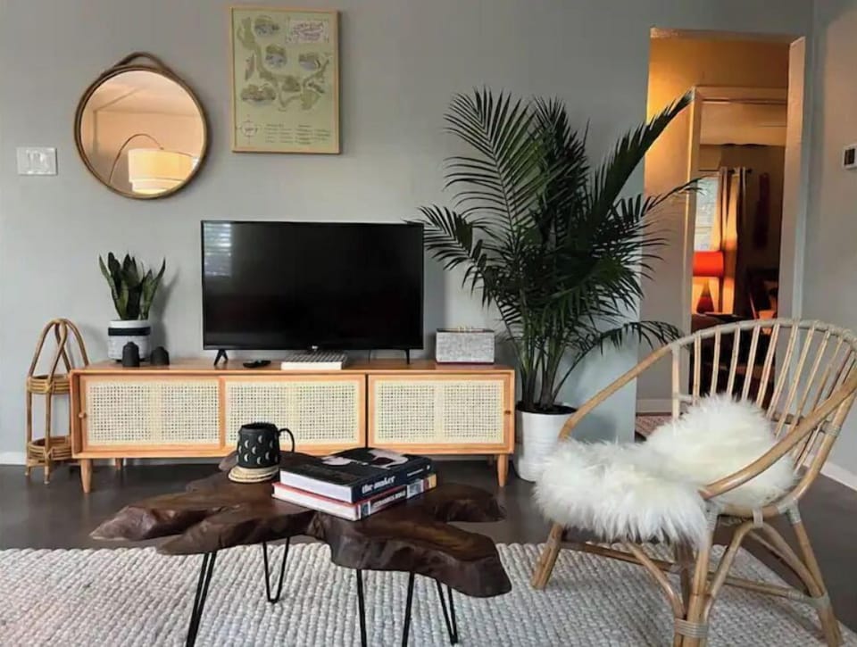 Smart TV and Bluetooth speaker for streaming and music