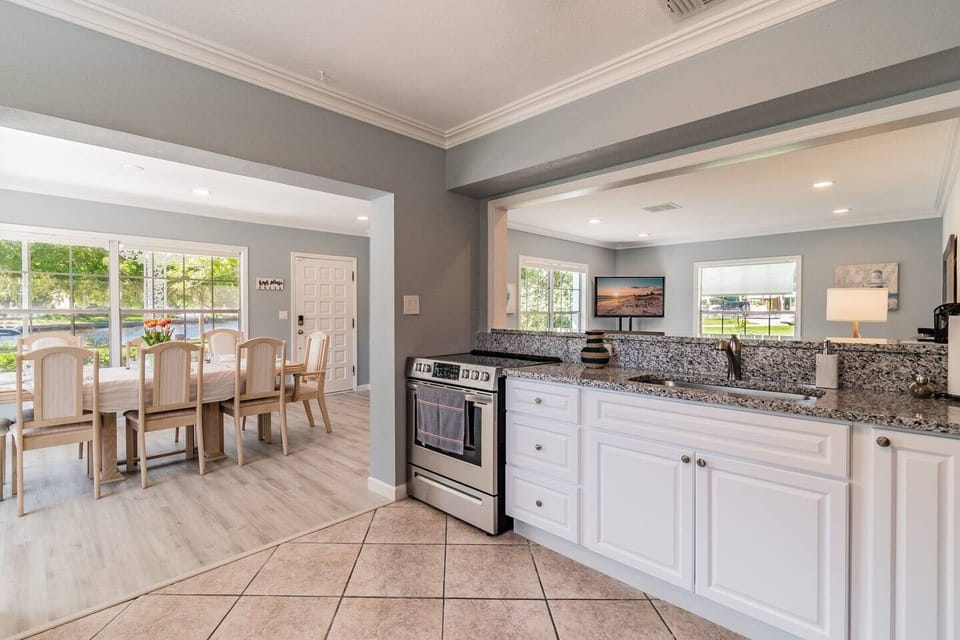 Our beautiful dinning table seats 8 people. Enjoy home cooked food straight from the stove or oven while reminiscing happy memories with family and friends.