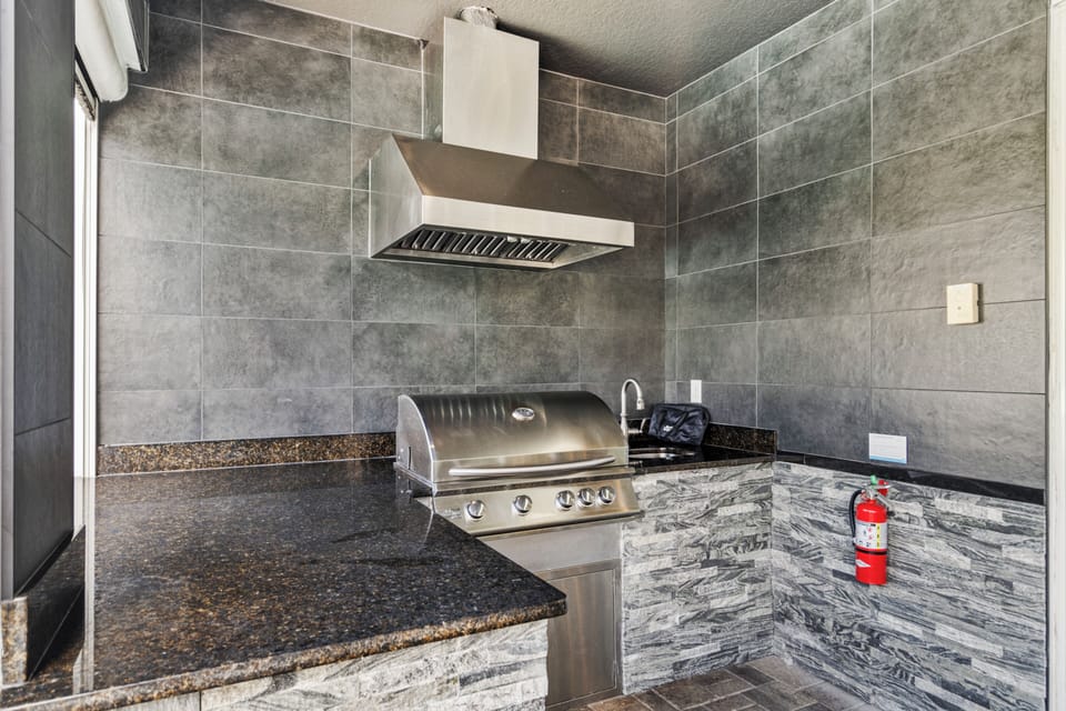 Grilling becomes that much easier with the summer kitchen