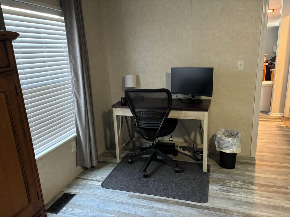 Work area in Master bedroom