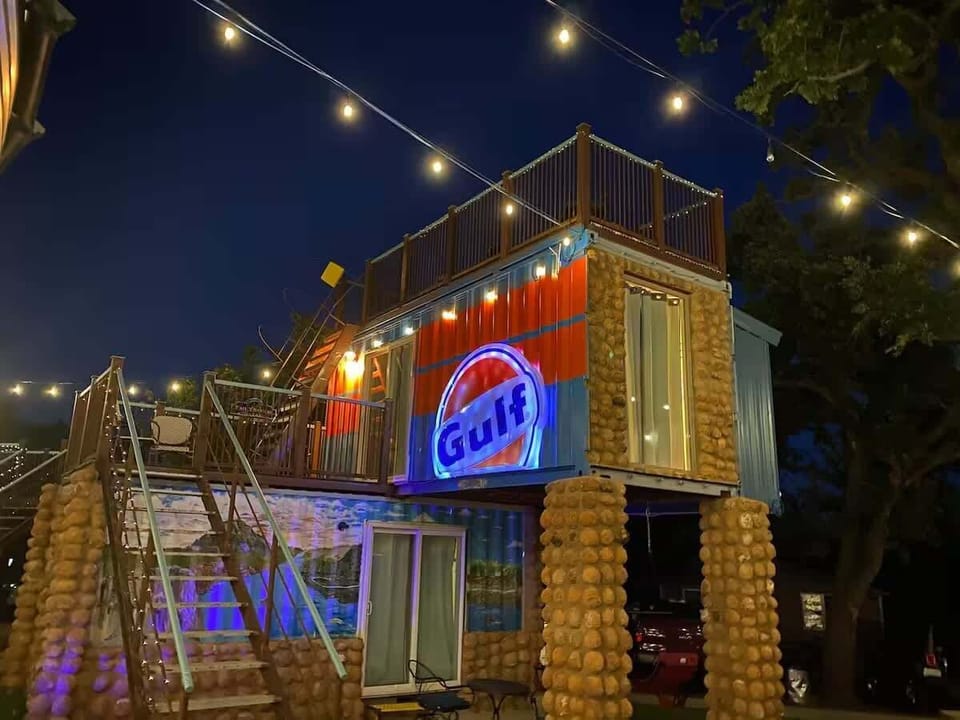 Full Throttle Garage at Night