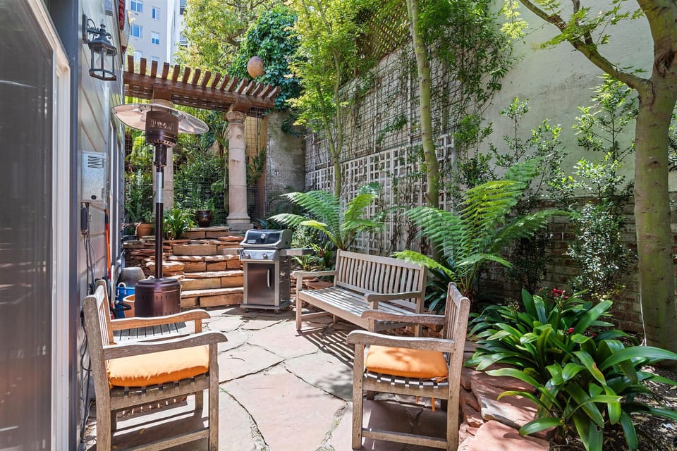Private walkout patio just off the bedroom.  
