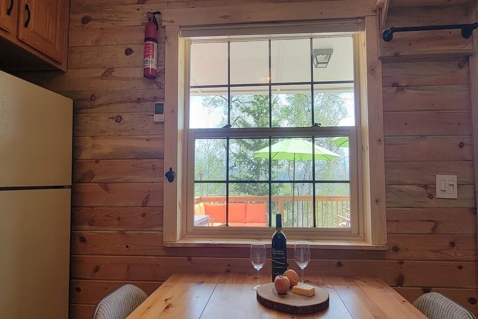 Enjoy the views from the kitchen window.
