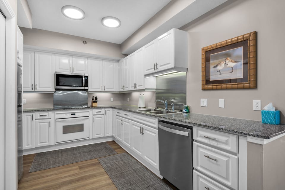 Fully stocked kitchen