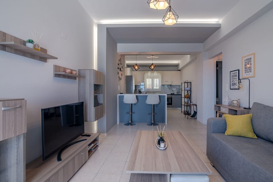 Cozy apt,Fully equipped,Near amenities,Platanias,Rethymno