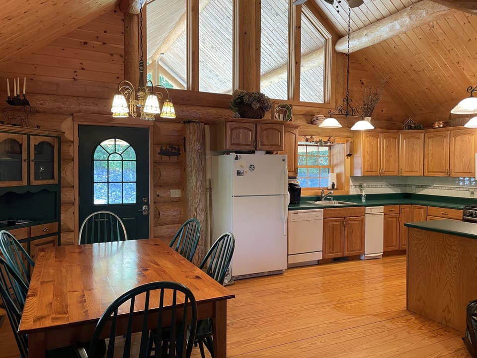 Dining area and kitchen