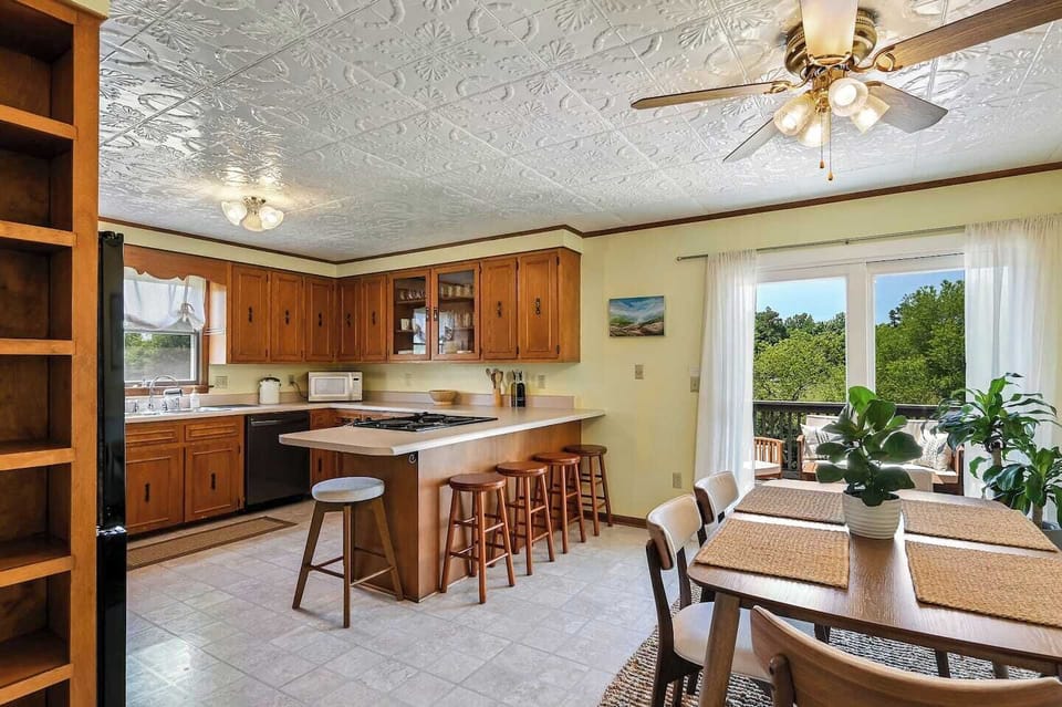 Enjoy the spacious, fully-stocked kitchen where you can prepare and delight in a delicious home-cooked meal during your stay.