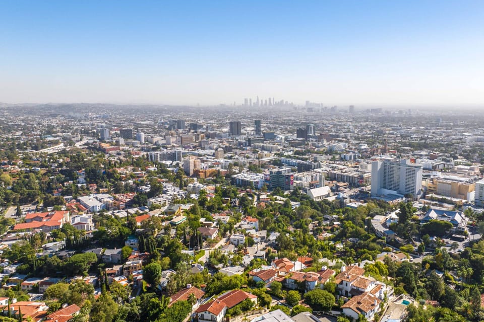 Drone View of Downtown LA