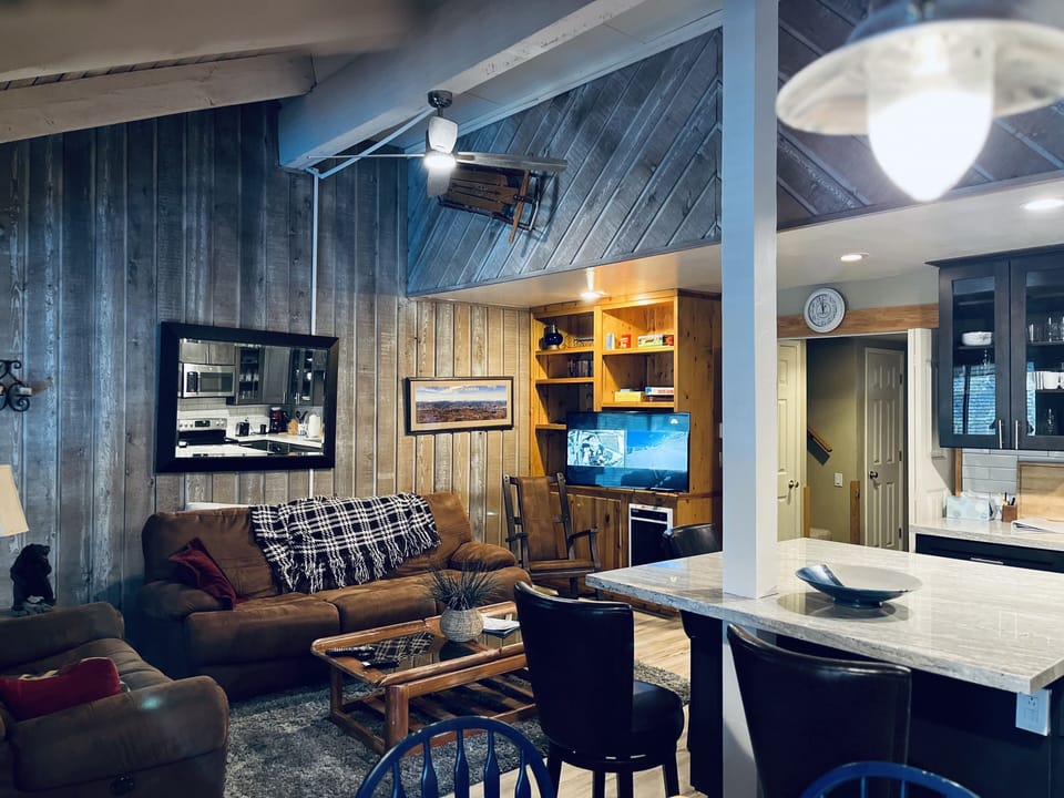 Great Room with wide screen TV.