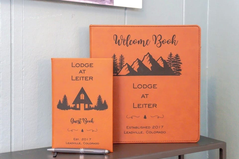 Custom Welcome Book & Guest Book - your guide to the property and to all things local.  We look forward to reading guest comments!  
