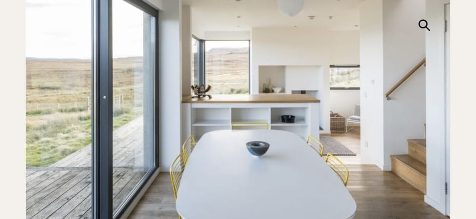 dining room through to living room open plan