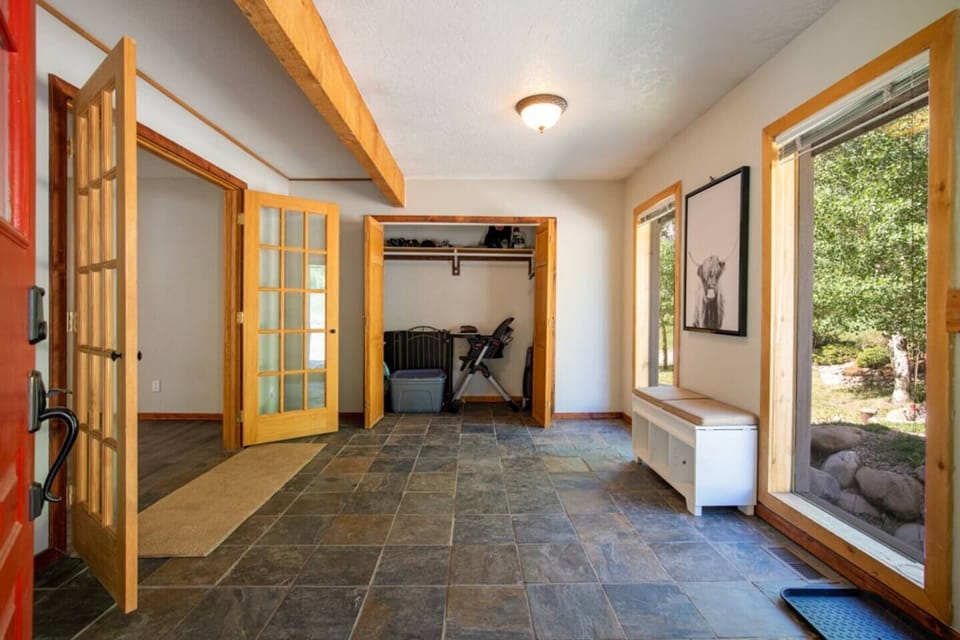 Front Mudroom for all your toys (skies, boots, kayaks etc)