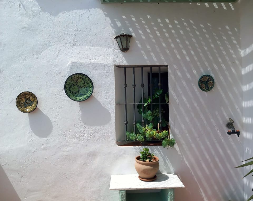 The private terrace is peaceful and beautifully decorated.
