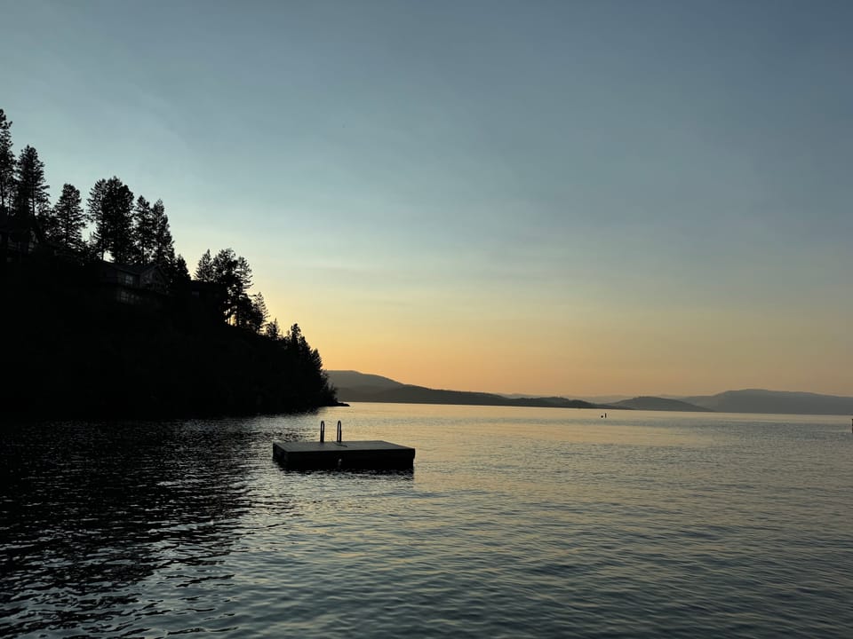 View of floating dock from sundeck