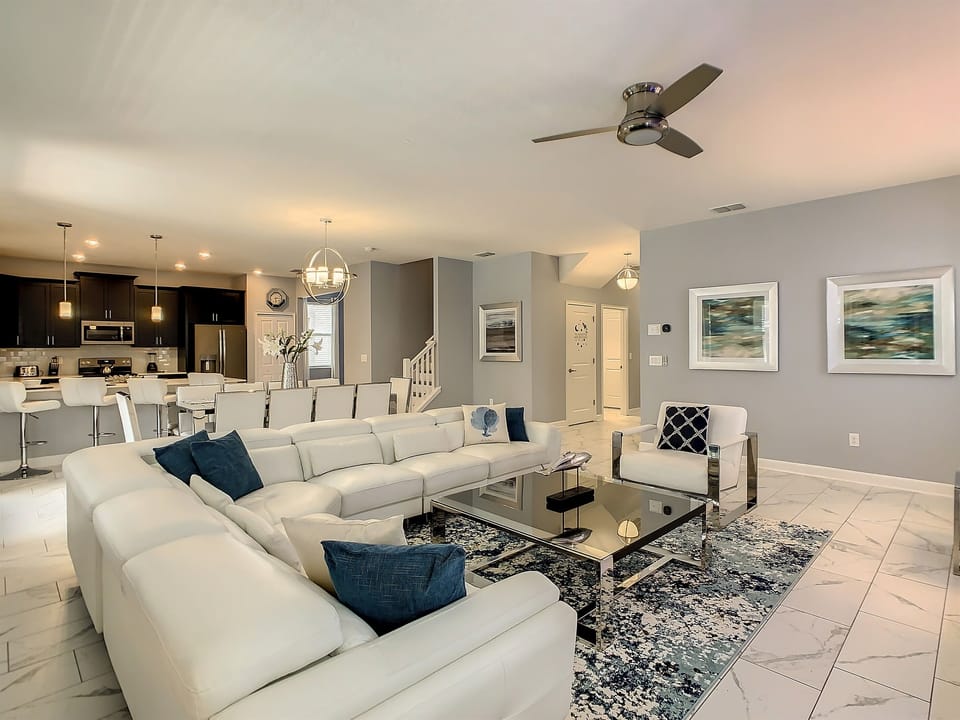 Open Floor Plan - Living Room, Dining Area, Kitchen