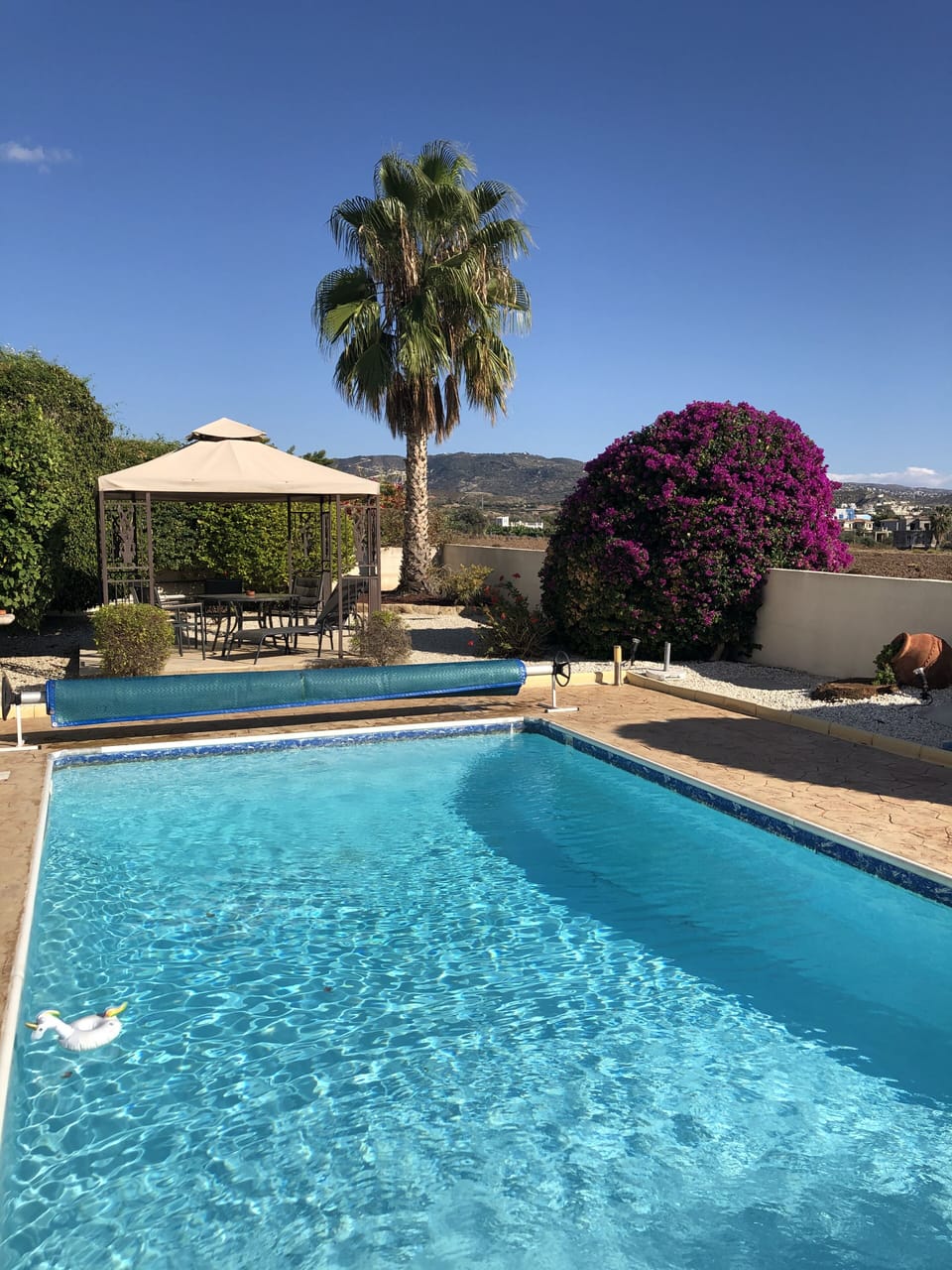 POOL WITH GAZEBO (WITH DINING TABLE FOR 6)