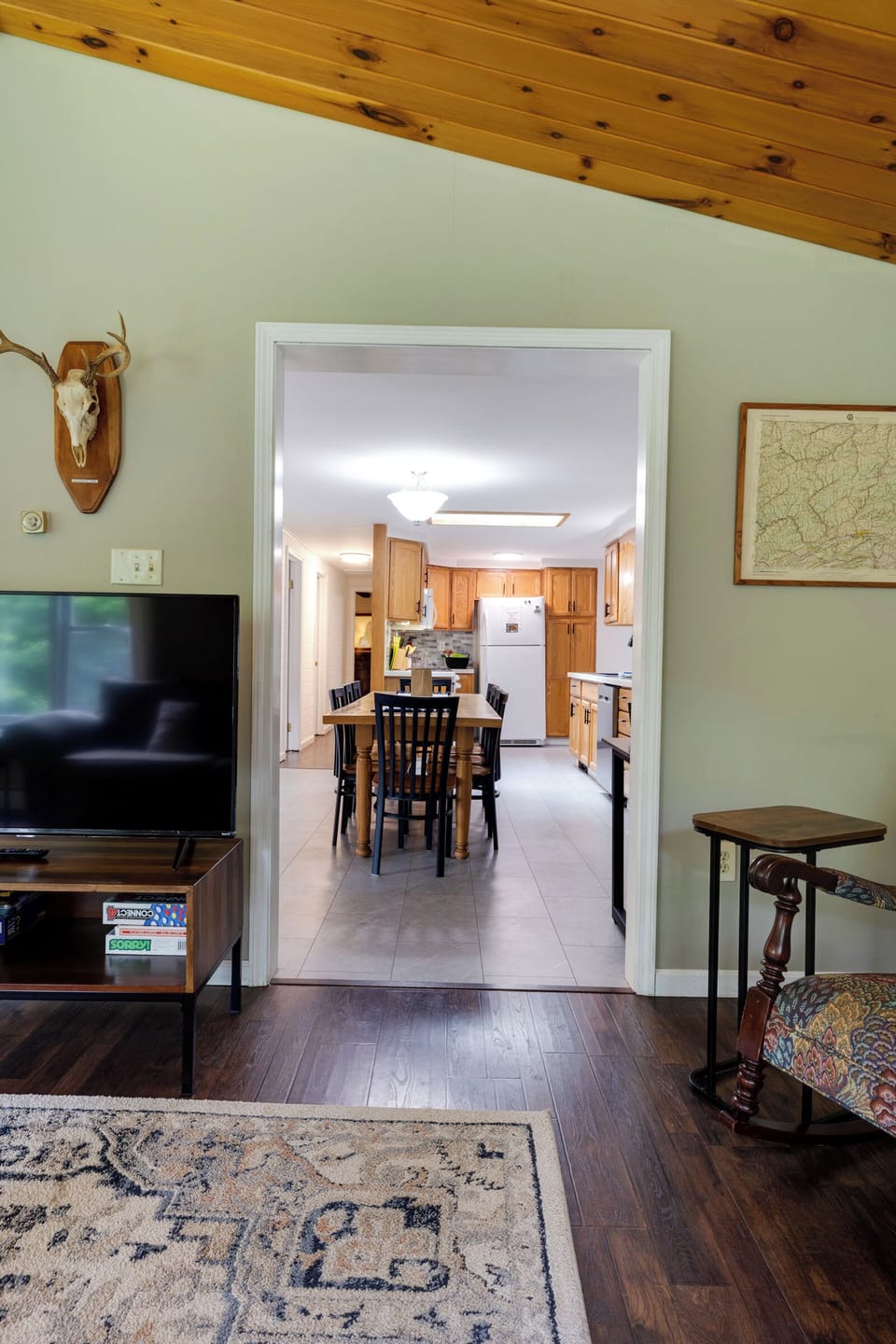 Dining area and Kitchen open to the Living Room 