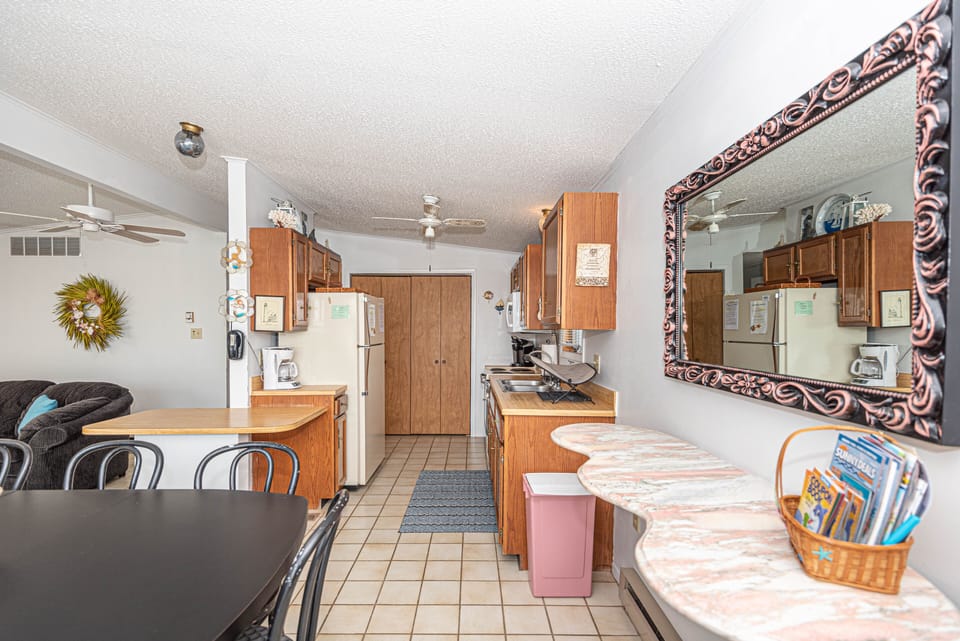 kitchedn from dining area