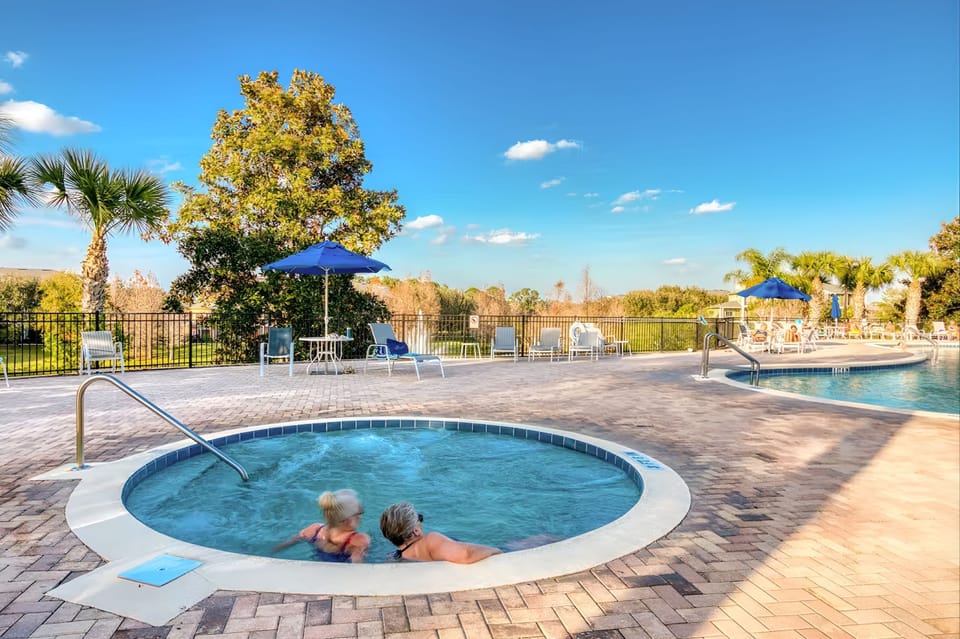 Relax in the whirlpool spa after a long day at the theme parks