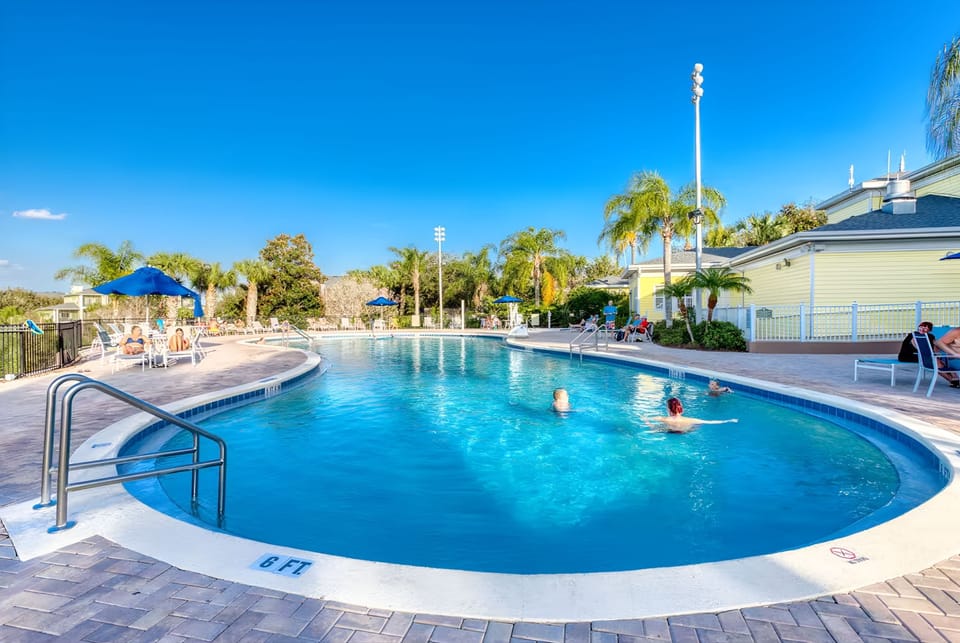 Take a swim in one of the 4 heated pools (heated year around)