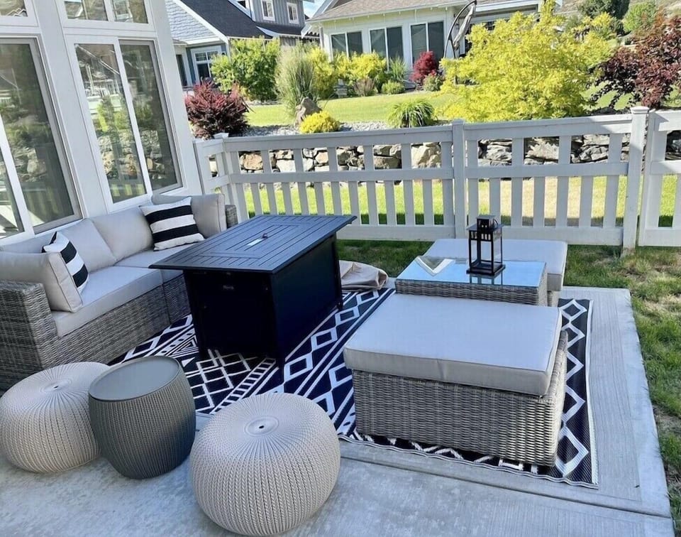 Plenty of outdoor seating to take in those warm nights at the cottage 