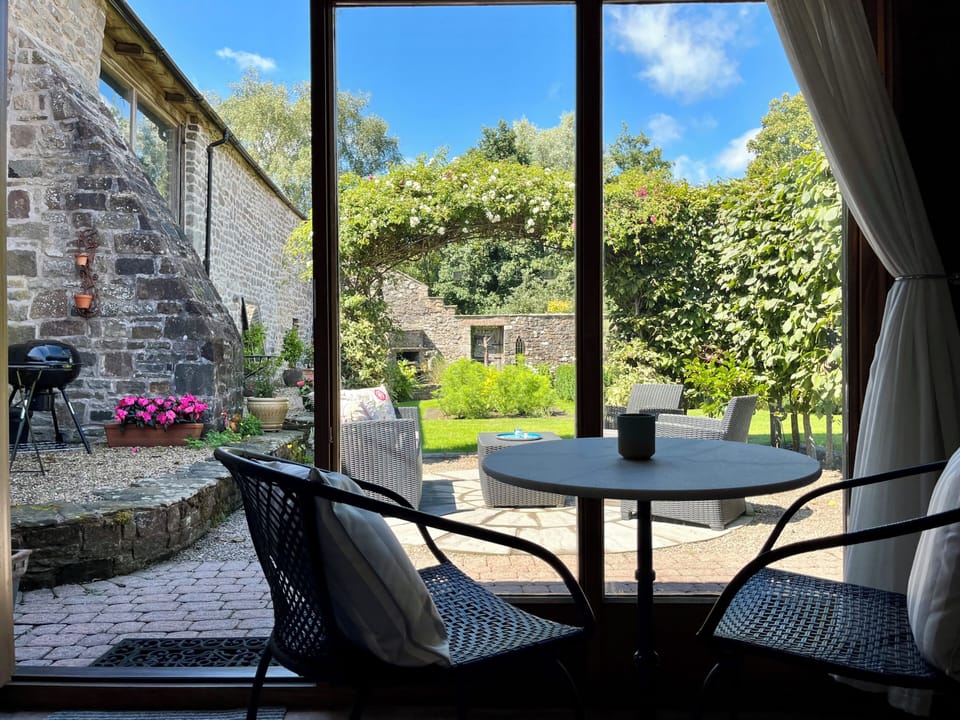 View of patio and seating area 